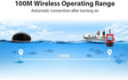 Tragbarer kabelloser Fischfinder für Seen und Meere | Fischfinder Pro 