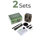Double the coverage with 2 sets of the best 4k hunting trail camera, capturing every detail in high-definition for the avid outdoorsman.