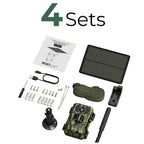 4 sets solar trail camera cellular