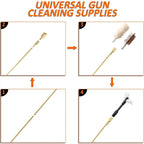 126-Piece Universal Gun Cleaning Kit with Aluminum Carrying Case