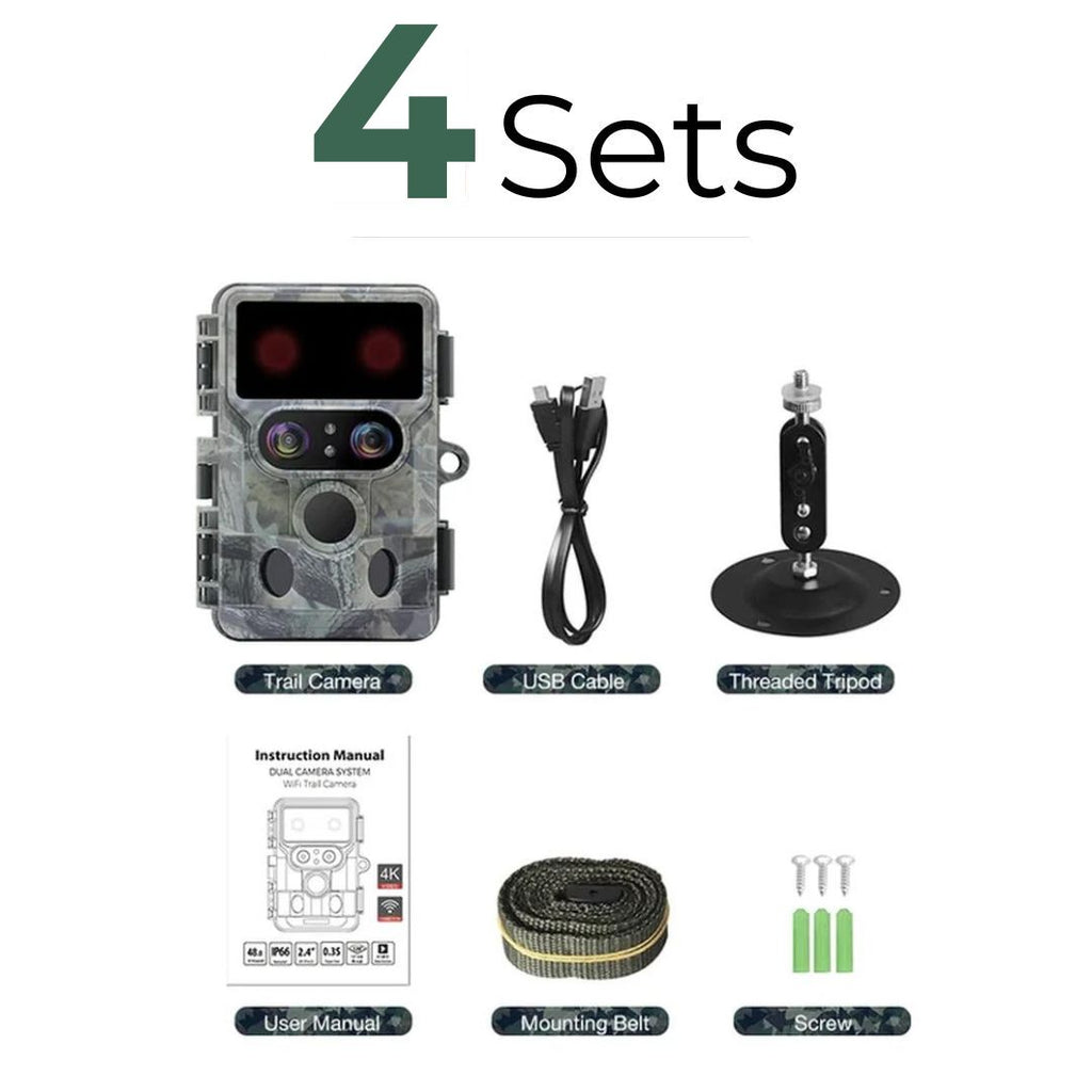 Solar hunting camera - 4 sets