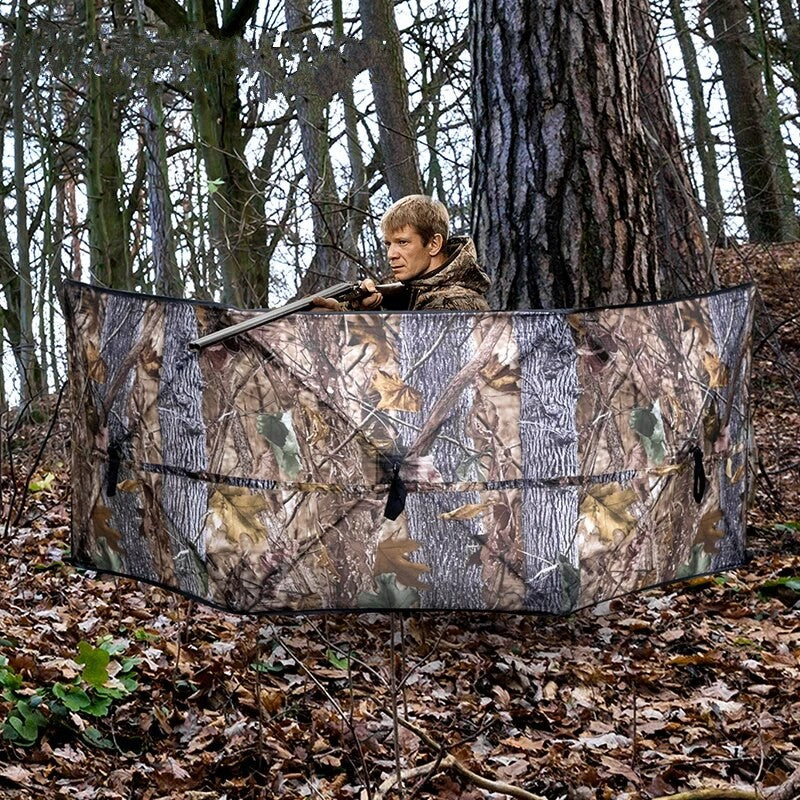 Store de chasse à 3 panneaux à installation rapide - Store de sol escamotable portable