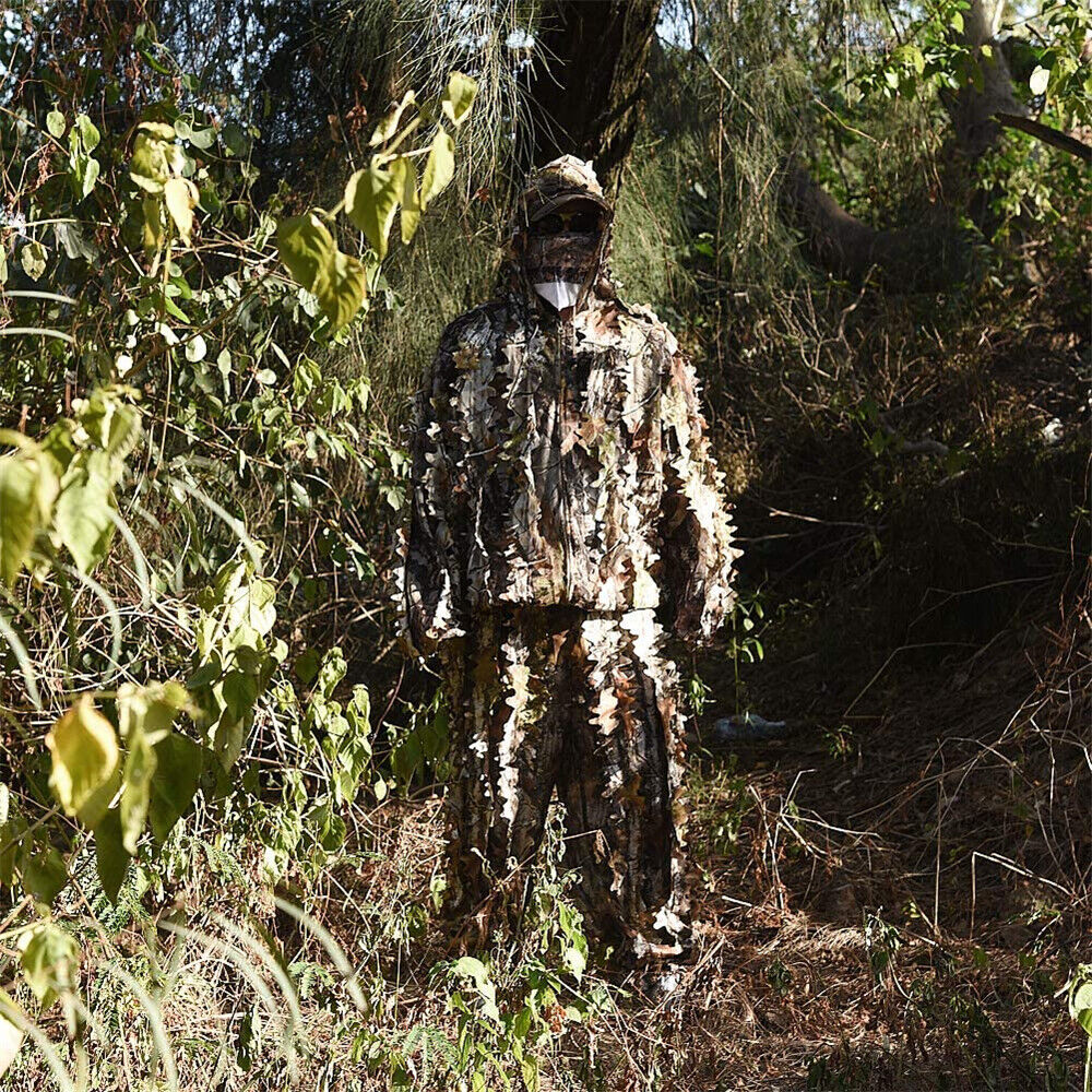 3D Leaf Ghillie Suit for Camouflage and Concealment