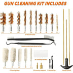 126-Piece Universal Gun Cleaning Kit with Aluminum Carrying Case