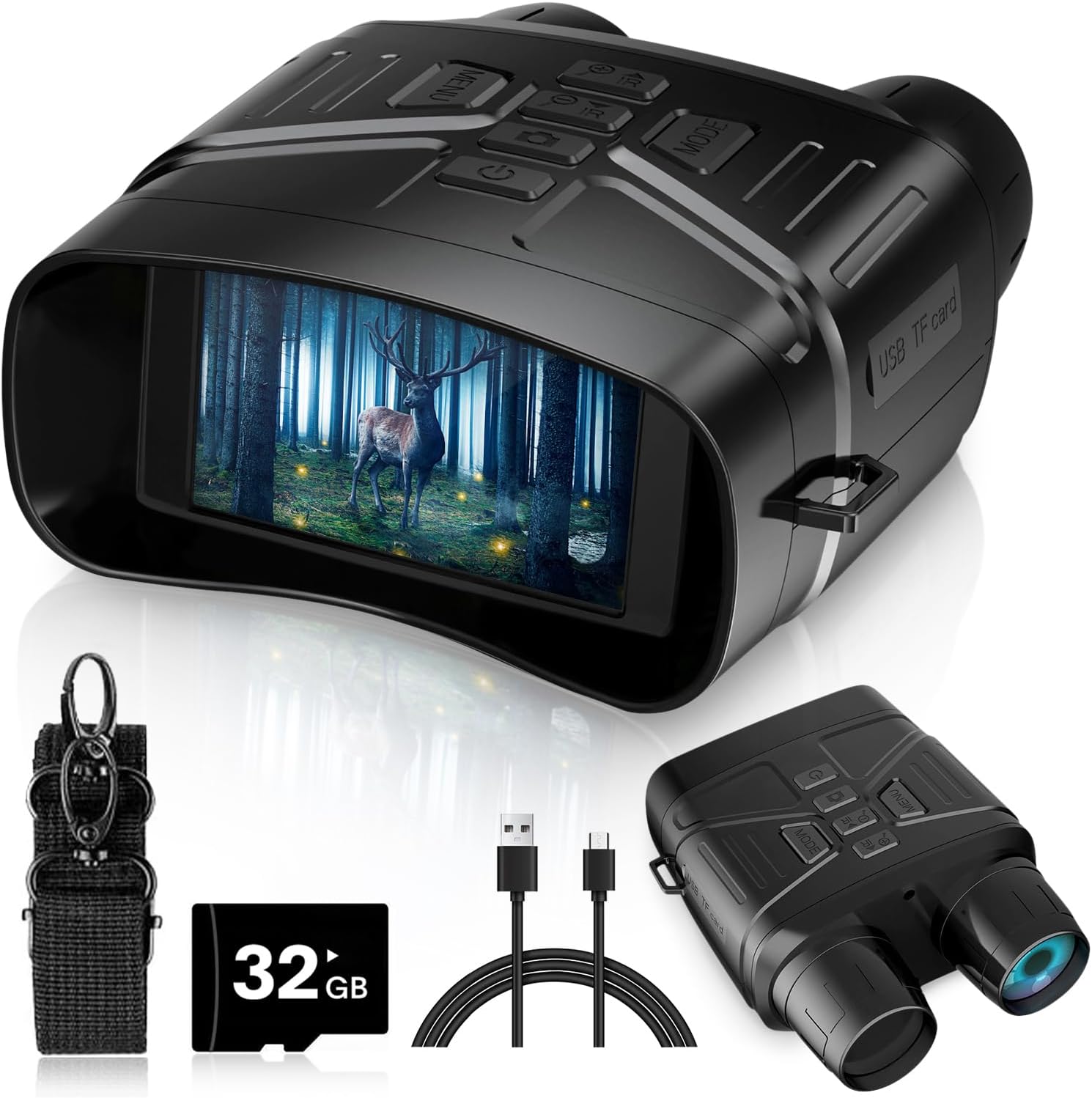 Jumelles de vision nocturne True 4K avec batterie rechargeable 4000 mAh | NV 400-X