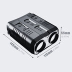 Sleek Compact Digital Binoculars with Dimensional Accuracy