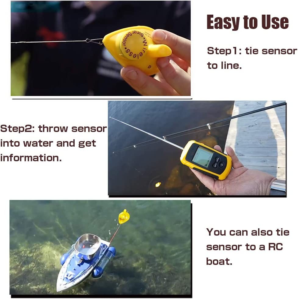 Portable Handheld Wireless Fishing Finder | Fish Finder Plus