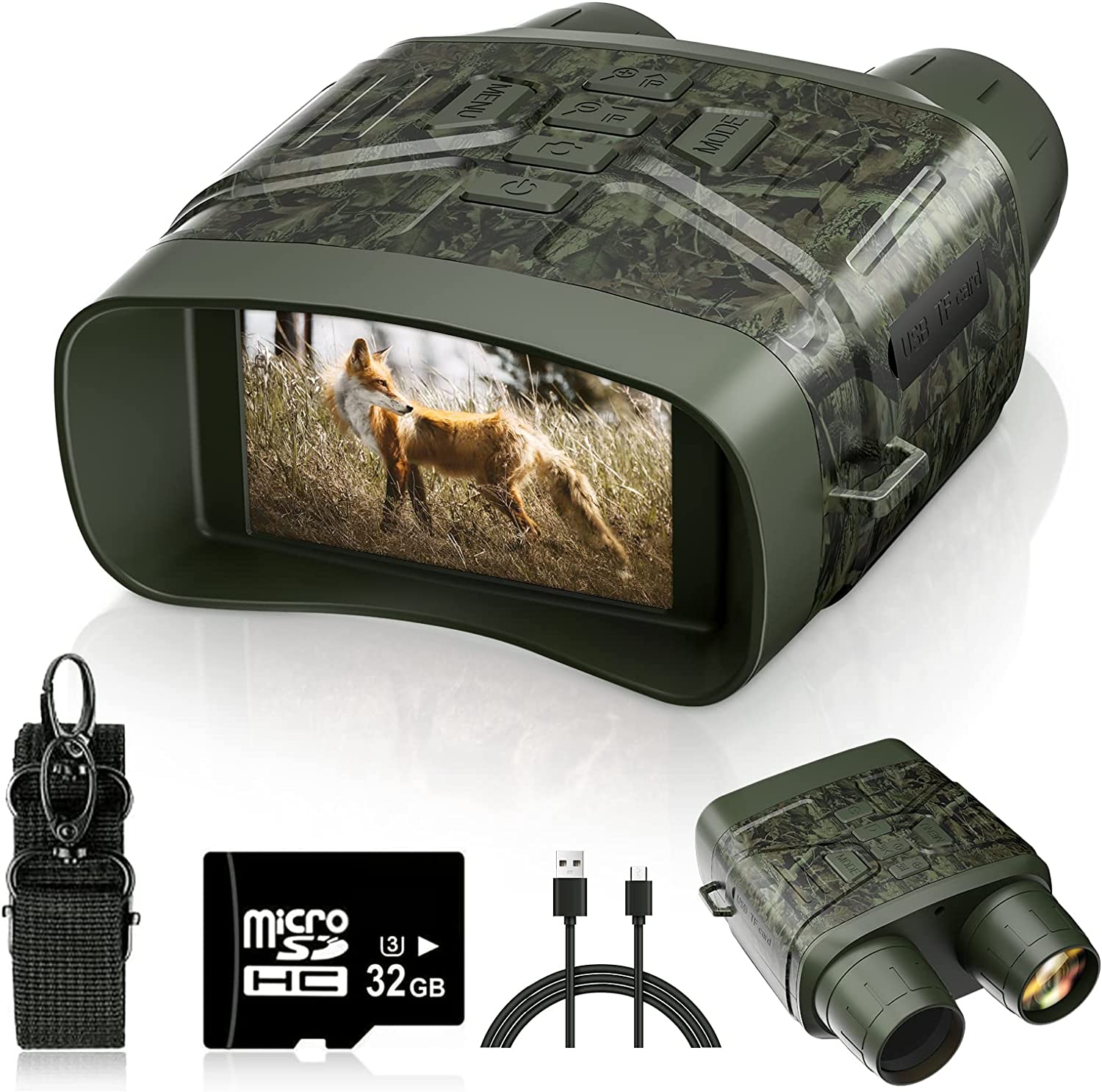 Jumelles de vision nocturne True 4K avec batterie rechargeable 4000 mAh | NV 400-X