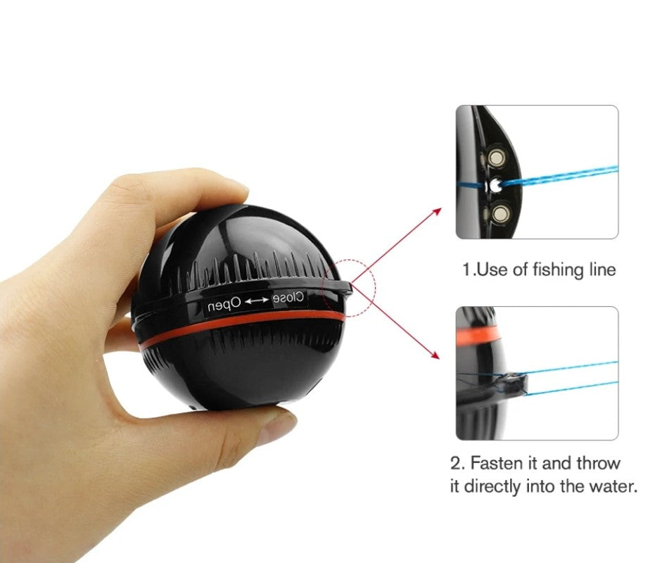 Détecteur de pêche de nuit intelligent BT : détecteur de poisson portable Fish Finder Pro Max APP 
