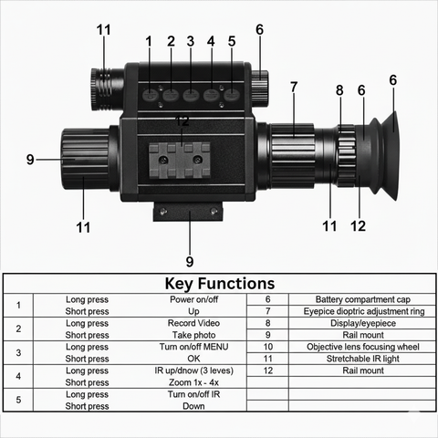 NEXTBAIT XM 3.5 - Night Vision Monocular