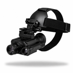 helmet-mounted night vision monocular with tactical headgear, infrared optics, hands-free operation, and precision low-light visibility for hunting, security, surveillance, and outdoor tactical missions.