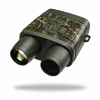 true 4K night vision binoculars with 4000mAh rechargeable battery, infrared technology, HD optics, camouflage tactical design, and long-range low-light visibility for hunting, wildlife observation, and nighttime outdoor adventures.