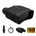 NEXTBAIT NV-380 Night Vision Binoculars with 2.5K Ultra HD camera, 6X zoom, and accessories – best binoculars for bird watching, wildlife observation, and hunting.