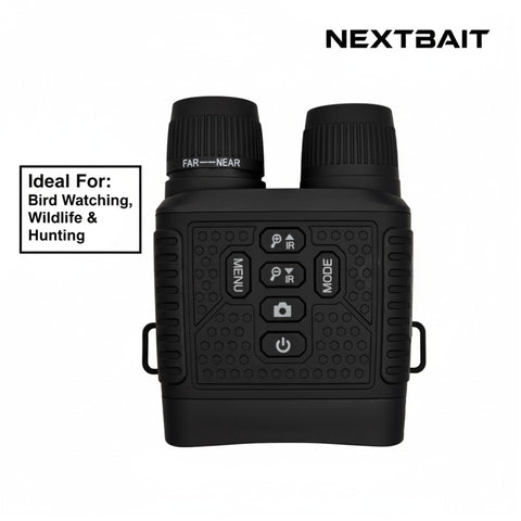 NEXTBAIT NV-250 HD Night Vision Binoculars – 2.5K Recording, 30MP Photos, 6X Zoom, 200m Infrared Range | Best Binoculars for Bird Watching, Wildlife & Hunting