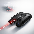 NV-550R Sentinel night vision binoculars with built in laser rangefinder measuring distance to wildlife for hunting and nighttime outdoor observation