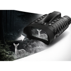 NV-550R Sentinel night vision binoculars detecting deer in the dark with enhanced infrared visibility for hunting and wildlife observation