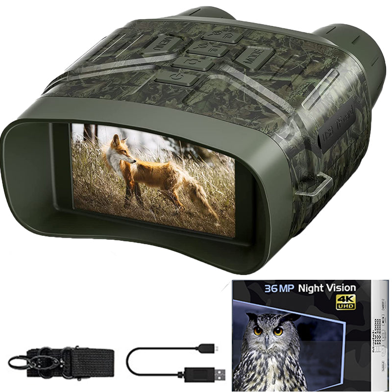 Jumelles de vision nocturne True 4K avec batterie rechargeable 4000 mAh | NV 400-X